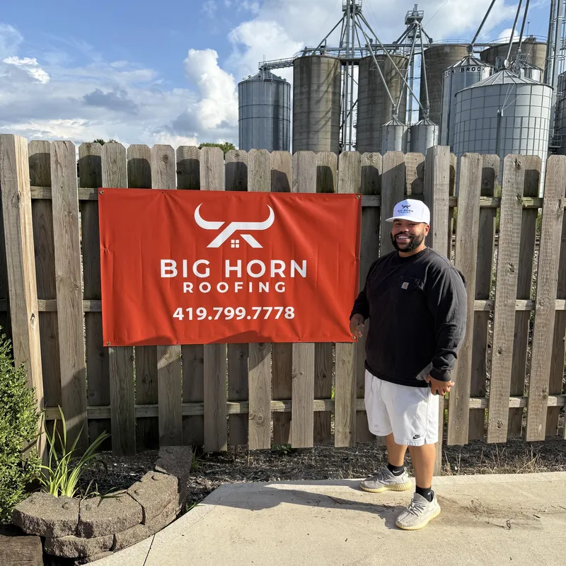 Andrew Piercefield, owner of Big Horn Roofing in Napoleon, Ohio