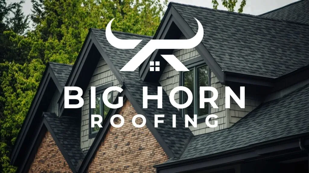 Big Horn Roofing logo visible on a completed roof job in Napoleon, Ohio