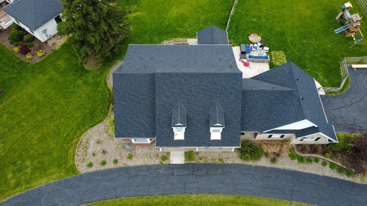Residential roofing project by Big Horn Roofing near Napoleon, Ohio