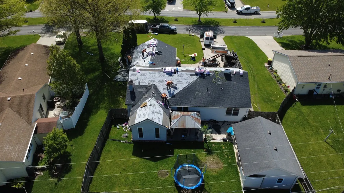 Finished roof by Big Horn Roofing, Napoleon OH roofing contractor