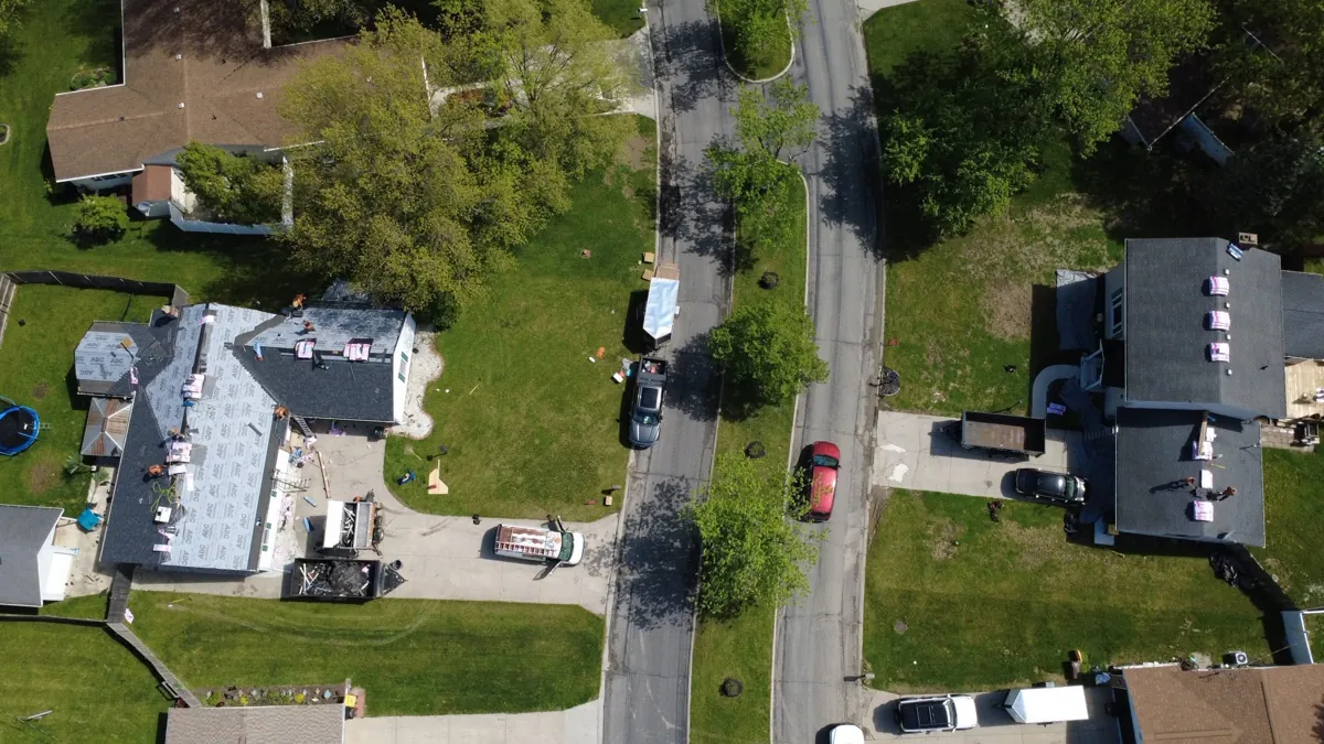 Completed roof replacement by Big Horn Roofing in Northwest Ohio