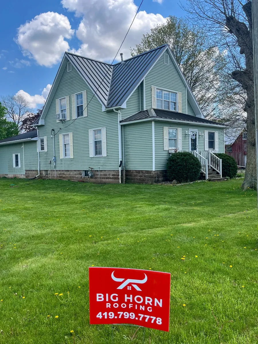 Residential roofing project by Big Horn Roofing near Napoleon, Ohio