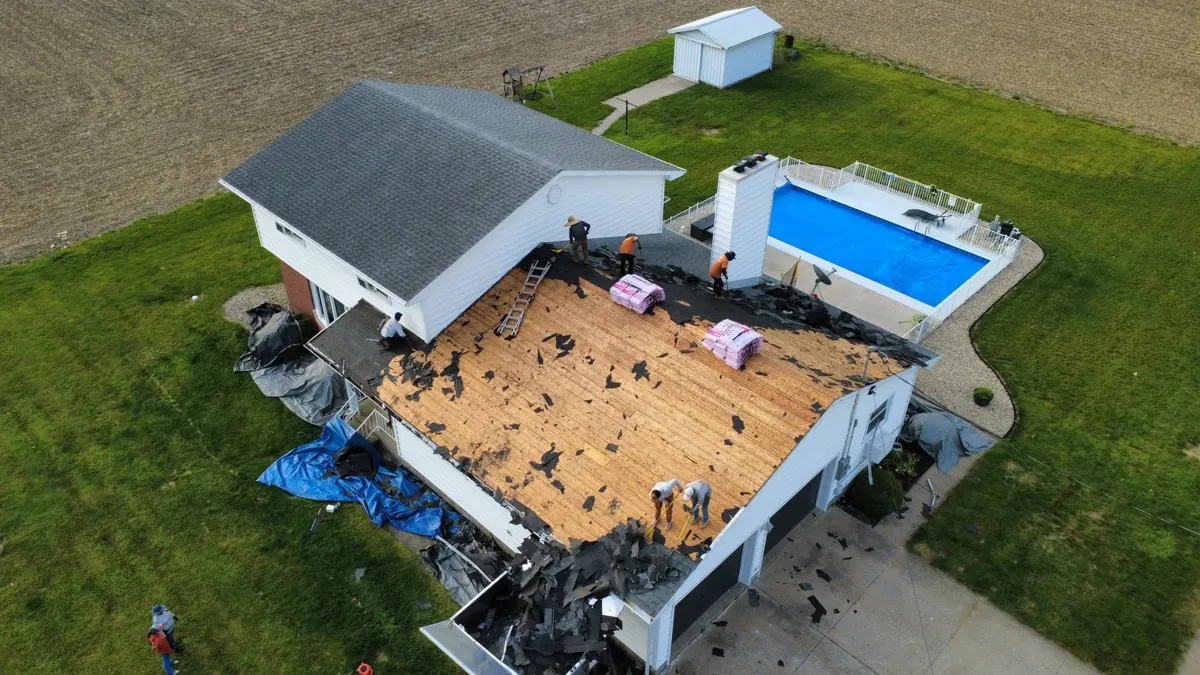 Roofing project completed by Big Horn Roofing, serving Northwest Ohio