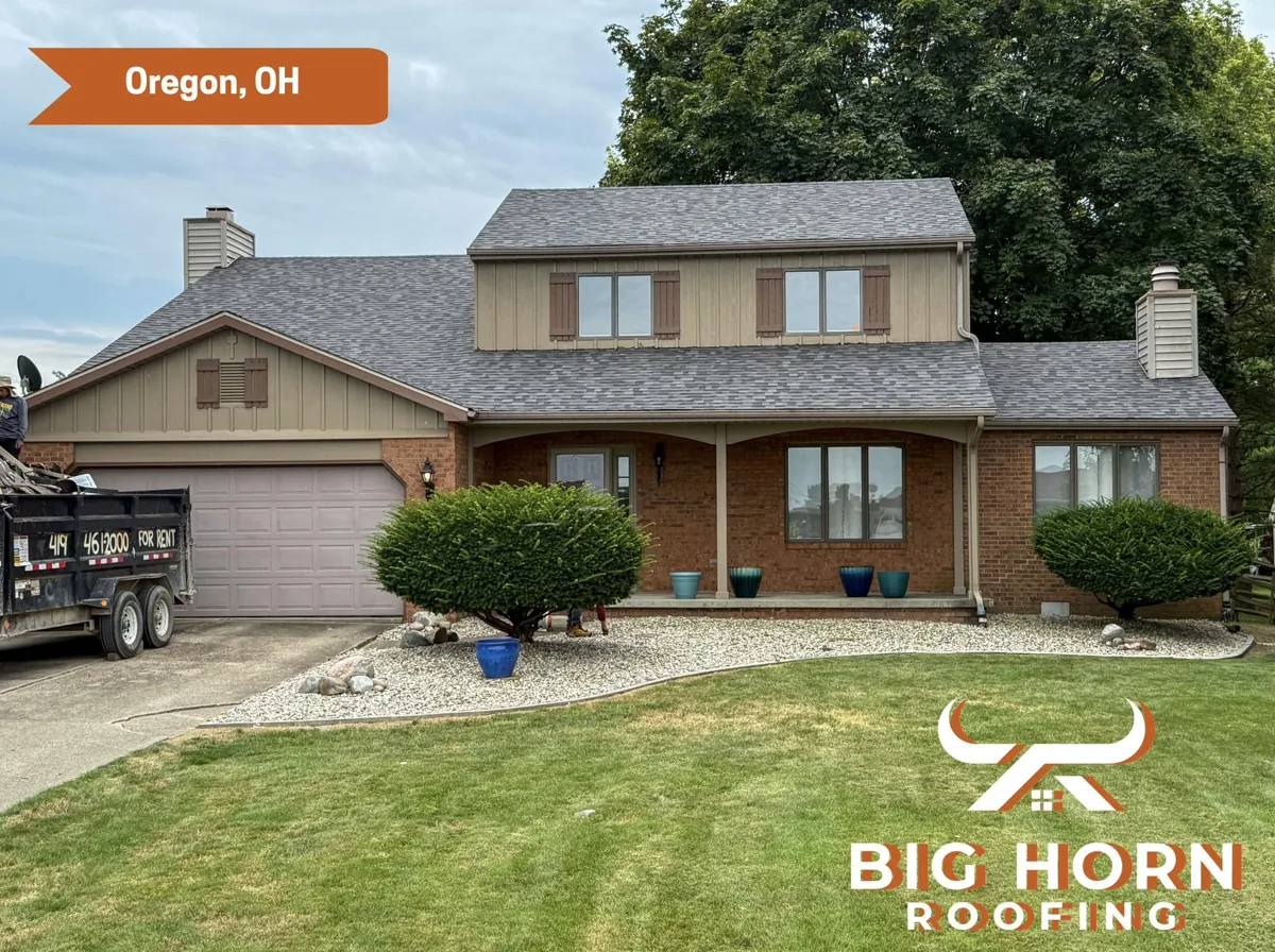 Big Horn Roofing crew project in the Napoleon, Ohio area
