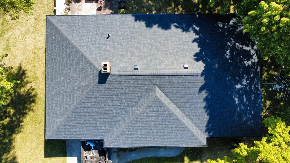 Finished roof by Big Horn Roofing, Napoleon OH roofing contractor