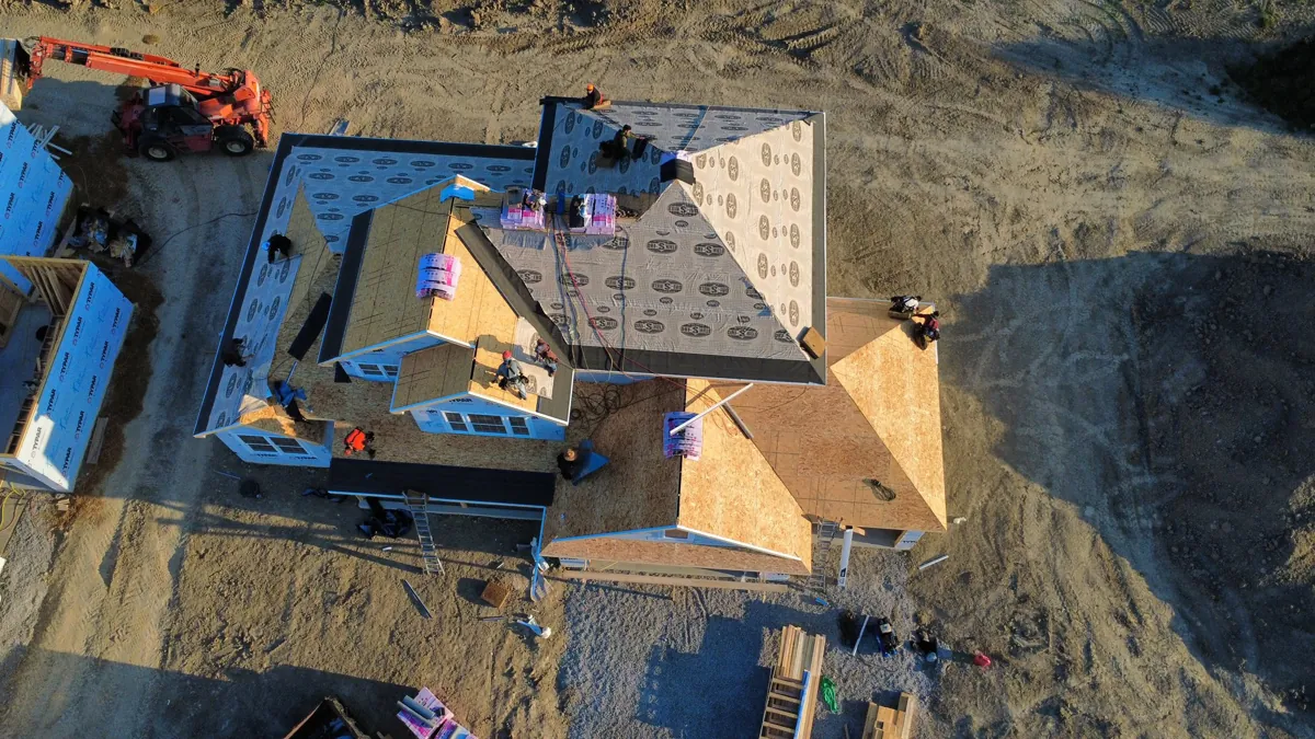 Residential roofing project by Big Horn Roofing near Napoleon, Ohio