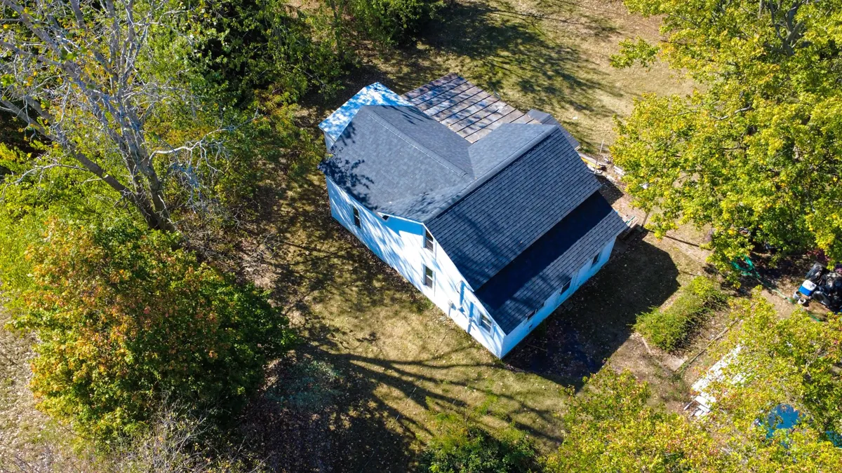 Completed roof replacement by Big Horn Roofing in Northwest Ohio