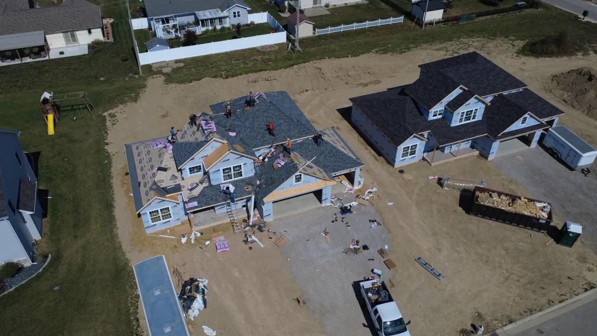 Finished roof by Big Horn Roofing, Napoleon OH roofing contractor