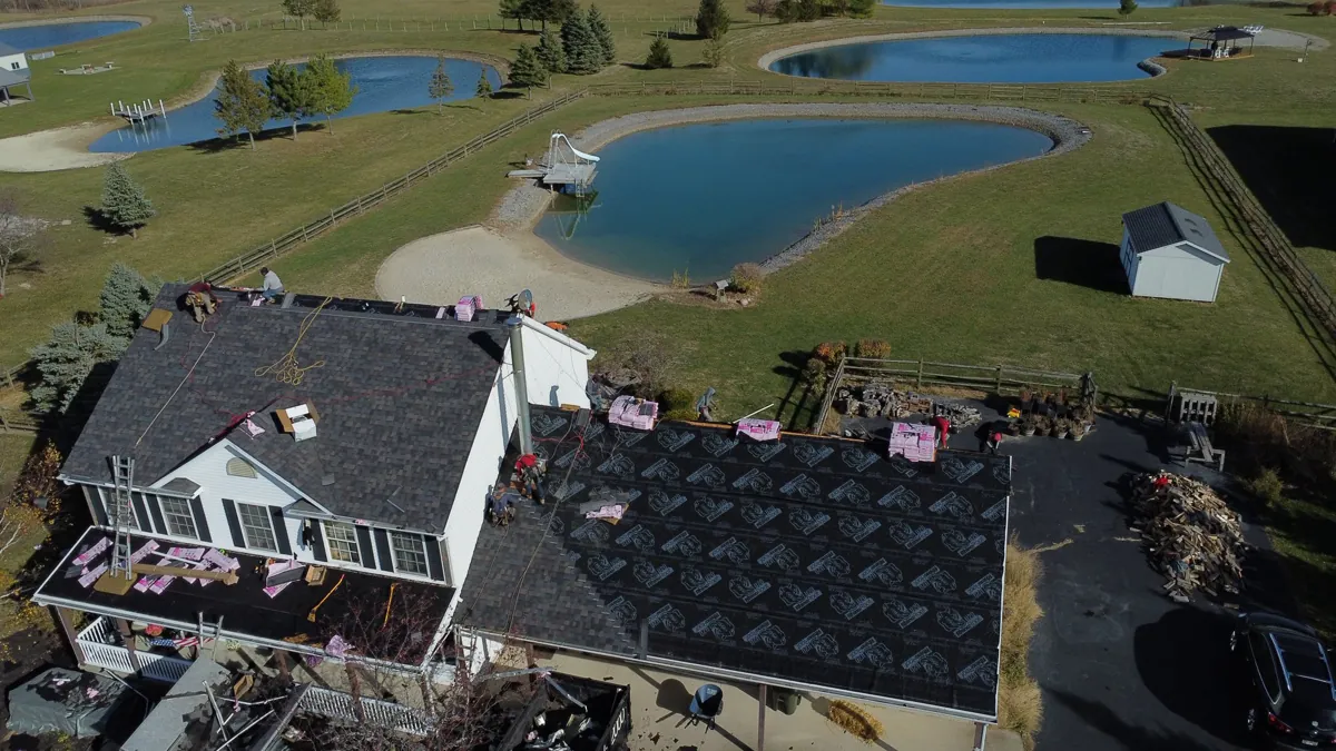 Roofing project completed by Big Horn Roofing, serving Northwest Ohio