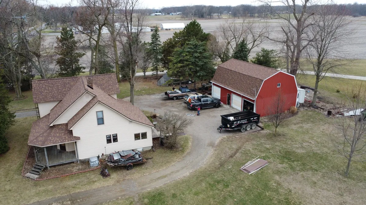 Completed roof replacement by Big Horn Roofing in Northwest Ohio
